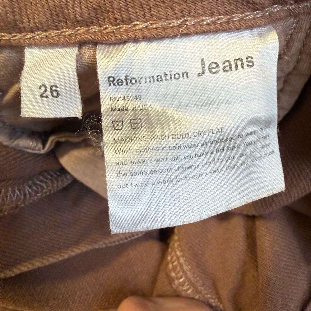 Reformation Jeans Lexi High Rise Wide Leg Size 26 Boho Indie - Picture 7 of 7